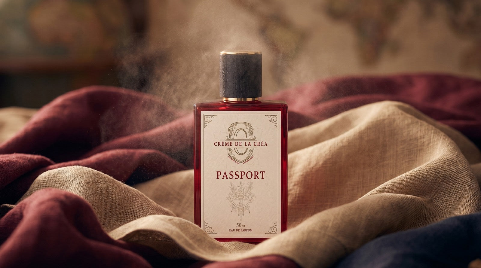 PASSPORT over a world map